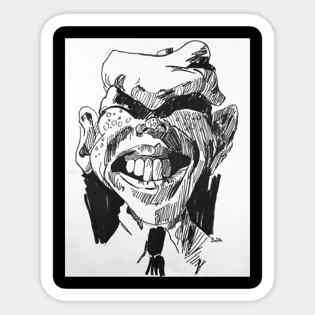 Goofy Grinning Boy Sticker by Nevershank